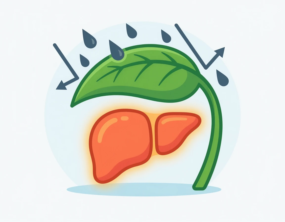 건강하게 보호받는 간 일러스트